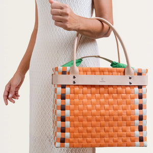 Phellos Basket Bag / Orange